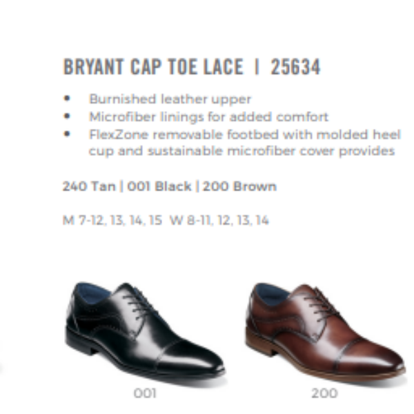 Bryant Cap Toe Lace
