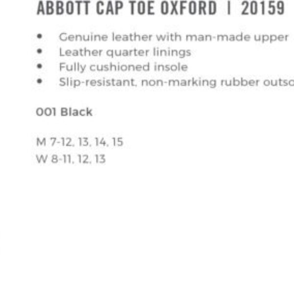 Abbott Cap Toe Oxford