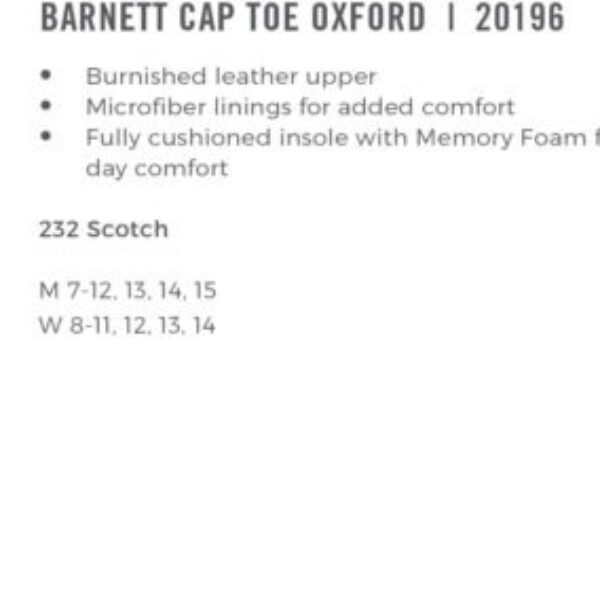 Barnett Cap Toe Oxford