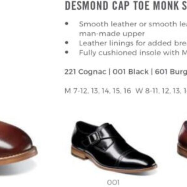 Desmond Cap Toe Monk Strap