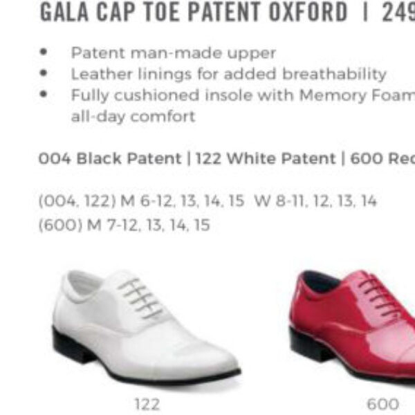 Gala Cap Toe Patent Oxford