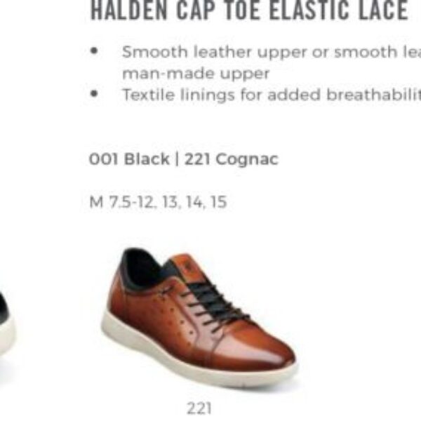 Halden Cap Toe Elastic Lace