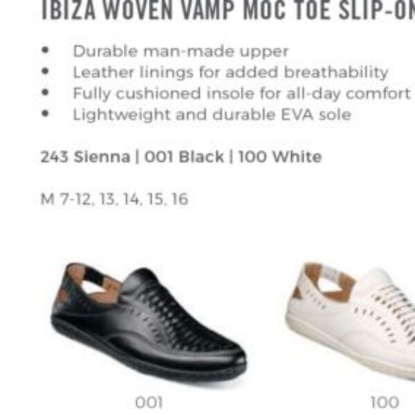 Ibiza Woven Vamp Moc Toe Slip-on