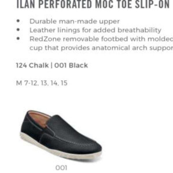 Ilan Perforated Moc Toe Slip-on