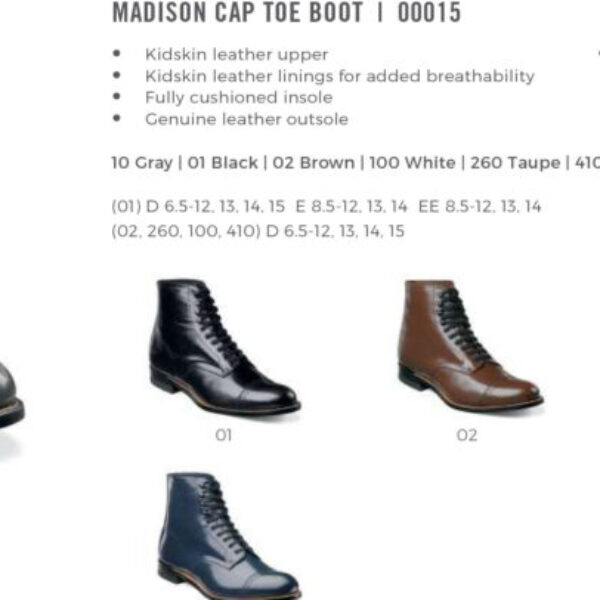 Madison Cap Toe Boot