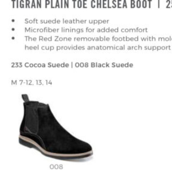 Tigran Plain Toe Chelsea Boot