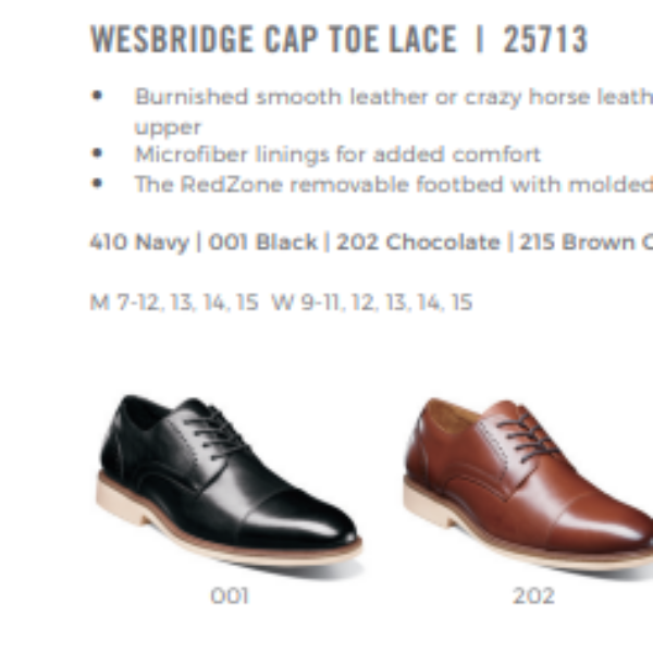 WESBRIDGE CAP TOE LACE