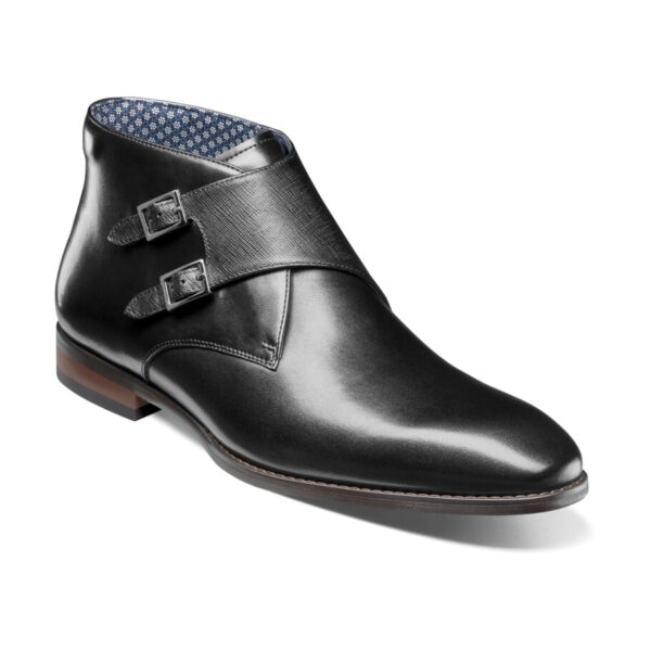 KAIUS PLAIN TOE DOUBLE MONK STRAP BOOT